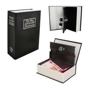 Angol szótárnak álcázott biztonsági mini széf két kulccsal - könyv formájú értéktartó doboz - 18 x 11,5 x 5,6 cm (BB-6148)