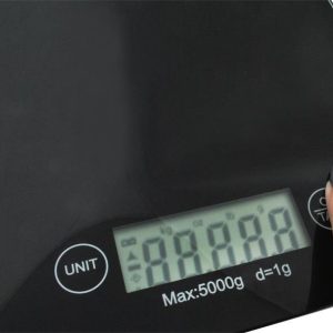 Elektronikus konyhai mérleg - fekete üveg mérleg tara és automatikus kikapcsolás funkcióval - 2-5 kg (BB-1158) - Image 7