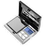 Mini méretű, megbízható ékszermérleg 0,1 g pontossággal - LCD kijelzős, tara funkciós zsebmérleg - 200 grammig mér (BBV) (BBL)