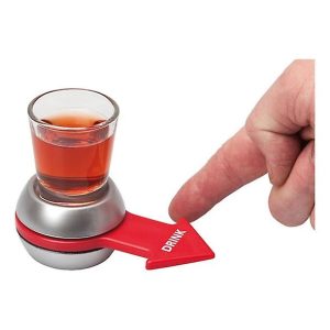 Pörgetős játék feles pohárral - mini Felelsz vagy mersz? társasjáték - ivós szerencsekerék party játék felnőtteknek - Image 4