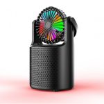 ZQS-1440 Bluetooth hangszóró 1500mAh akkumulátorral és RBG fényekkel a nyári bulikhoz - 2in1 hangszóró és mini ventilátor (BBV)