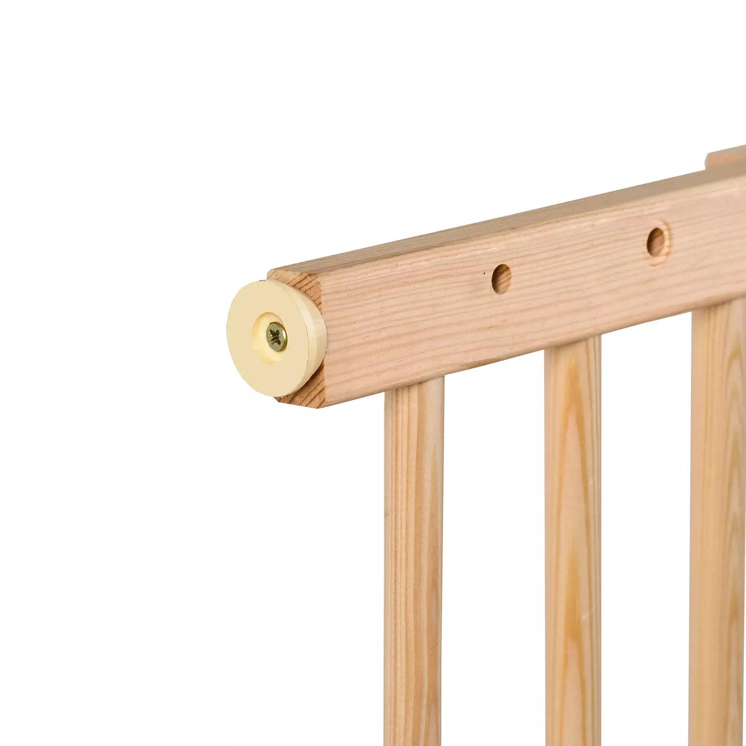 Fából készült biztonsági ajtórács – lépcsővédő, állítható szélességgel (BB-21730) (1)