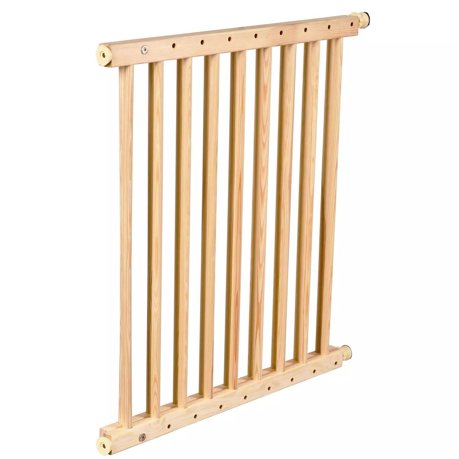 Fából készült biztonsági ajtórács – lépcsővédő, állítható szélességgel (BB-21730) (5)