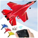 HW-33 minden irányba vezérelhető, távirányítós harci repülőgép habszivacsból - USB-ről tölthető akkumulátorral, világító lámpákkal és futóművel (BBJ)