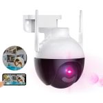 4k ultra HD WIFI IP térfigyelő kamera - 360°-ban forgatható, IP66 időjárásálló - 5x zoom, humán detektor (BBV)