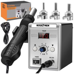 Professzionális, LCD kijelzős hegesztőgép kerámia fűtőmaggal és 100-500°C között állítható hőmérséklettel - 700W (BB-21708)