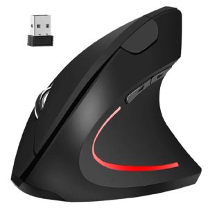 Ergonomikus vezeték nélküli egér - függőlegesen tartható, extra kényelmes egér - csuklófájdalommal küzdőknek is megfelelő (BB-21799)