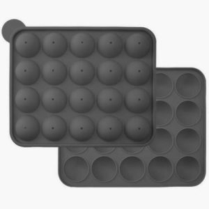 Szilikon gömb forma pálcikákkal - kézműves édességek készítéséhez - nyalóka, jégkrém és aprósütemény forma - 20 db-os (BB-21808) - Image 9
