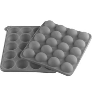 Szilikon gömb forma pálcikákkal - kézműves édességek készítéséhez - nyalóka, jégkrém és aprósütemény forma - 20 db-os (BB-21808) - Image 10