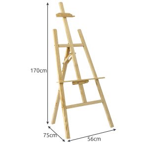 Giga méretű fa festőállvány – összecsukható, 170 cm (BB-22621) - Image 6