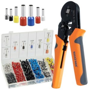 Krimpelő készlet 0.25-10mm-ig 1200 kábelsaruval és tárolódobozzal (BB-22717)