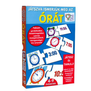 Játszva ismerjük meg az órát- oktató, logikai játék (BBJ)