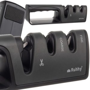 Konyhai késélező, ollóélező - csúszásmentes lábakkal, ergonomikus fogantyúval (BB-22503)