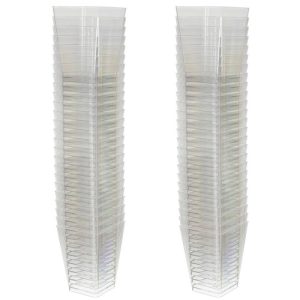 Négyzet alakú desszertcsészék bulikra, rendezvényekre, eseményekre - 50 darabos készlet (BB-21164) - Image 7