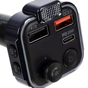 Xtrobb FM Bluetooth transzmitter - Bluetooth FM adó töltő adapter 2xUSB + USB Type-C (BB22355) - Image 6