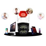 Okos biztonsági kamera mikrofonnal, hangszóróval és szirénával V380 WIFI IP - Android/IOS kompatibilis V380 WIFI IP kamera (BBV)
