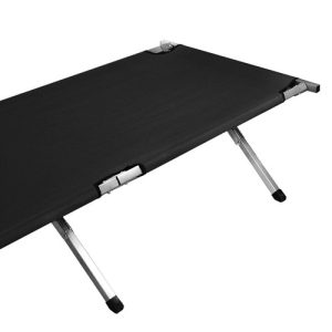 Összecsukható, hordozható kemping ágy - 110 kg-os teherbírás, 189 x 62,5 x 43 cm - fekete (BB-0555) - Image 8