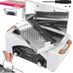 Forrólevegős professzionális sterilizáló 300W-os 220°C + fertőtlenítő szerszámokhoz (BB-22938)