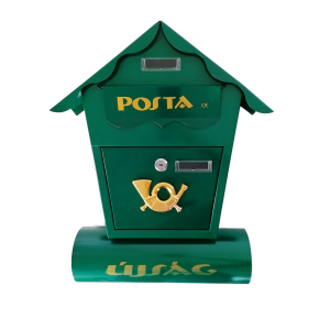Utcai postaláda újságtartóval – zöld (BBL)
