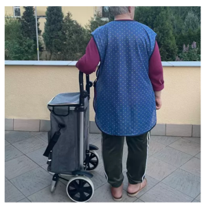 2in1 összecsukható többfunkciós bevásárlókocsi levehető nagy válltáskával - vízálló (BB-23187) - Image 4