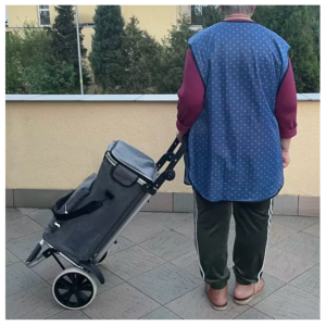 2in1 összecsukható többfunkciós bevásárlókocsi levehető nagy válltáskával - vízálló (BB-23187) - Image 5