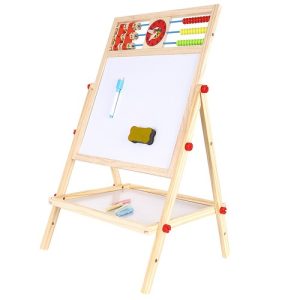 6in1 forgatható, multifunkciós oktató rajztábla abakusszal, kiegészítőkkel (BB-22472) - Image 4