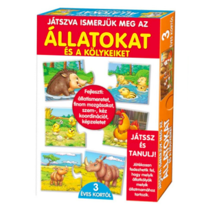 Játszva ismerjük meg az állatokat és a kölykeiket! Oktató játék gyerekeknek (BBJ)