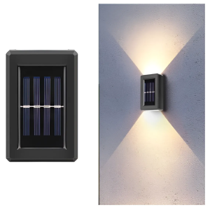 Mozgásérzékelős SOLAR napelemes fali lámpa - 1 db - melegfehér (BBV)