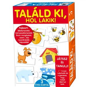Találd ki hol lakik! képességfejlesztő játék gyerekeknek (BBJ)
