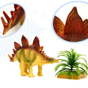 Dinoszaurusz figurakészlet készlet 7 darab különböző dinoszaurusszal tojásokkal, kiegészítő elemekkel (BBI-6397) - Image 4
