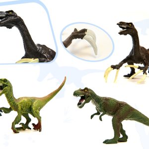 Dinoszaurusz figurakészlet készlet 7 darab különböző dinoszaurusszal tojásokkal, kiegészítő elemekkel (BBI-6397) - Image 5