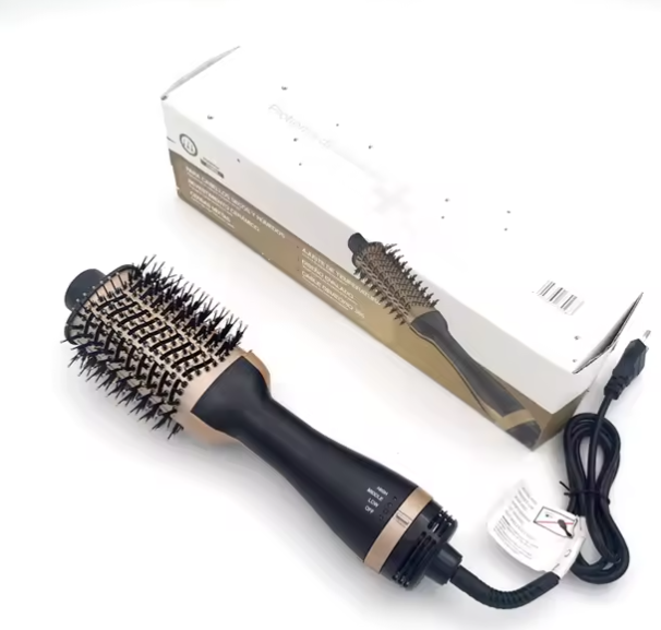 3Forró levegős dúsító hajszárító és hajformázó kefe – elektromos fésű 3az1-ben, 2000W fúvással (BBM)