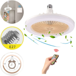 E27 LED mennyezeti hűtőventilátor lámpa - 3 sebességes, távirányítóval szabályozható (THM)
