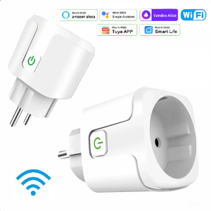 WiFi smart aljzat - Alexa, Google Home és SmartThings Kompatibilis, Energiafogyasztás méréssel - 16A (BBV)