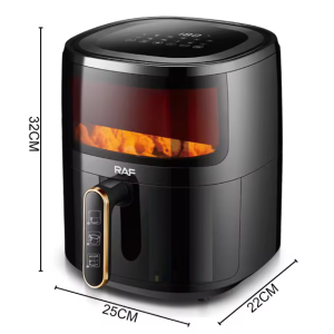 RAF olajmentes 3-literes elektromos légkeveréses sütő 12 - féle automata programmal 1300W R5237B (BBD) - Image 7