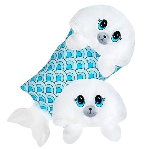 Fluffaluff fóka pets ultra puha szunyókáló plüss párna – tökéletes ölelhető alvópárna gyermekeknek (BBM)
