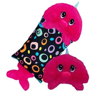 Fluffaluff halacska pets ultra puha szunyókáló plüss párna – tökéletes ölelhető alvópárna gyermekeknek (FX) (BBM)