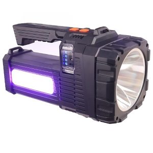 W5168-2 napelemes tölthető keresőlámpa – színszűrős, kemping- és vészvilágítással - 1000000 lumen (BBV)