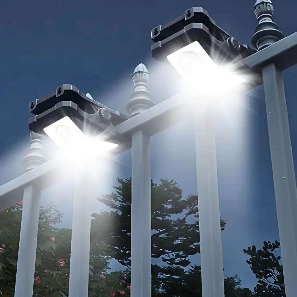 Solar LED mozgásérzékelős lámpa – YX-667C, napelemes és USB Type-C töltéssel, IP65 (BBD) - Image 6