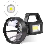 XXL napenergiás kézi lámpa 20W – 1200 lumen fényerő, 20000mAh akkumulátor, hideg fehér LED & COB technológia-YD899 (BBL)