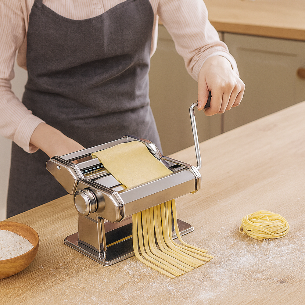 LaPasta+ tésztakészítő és vágógép – házi cérnametélt és szélesmetélt készítéséhez 9 fokozatban állítható (BBE) (FX) - Image 2