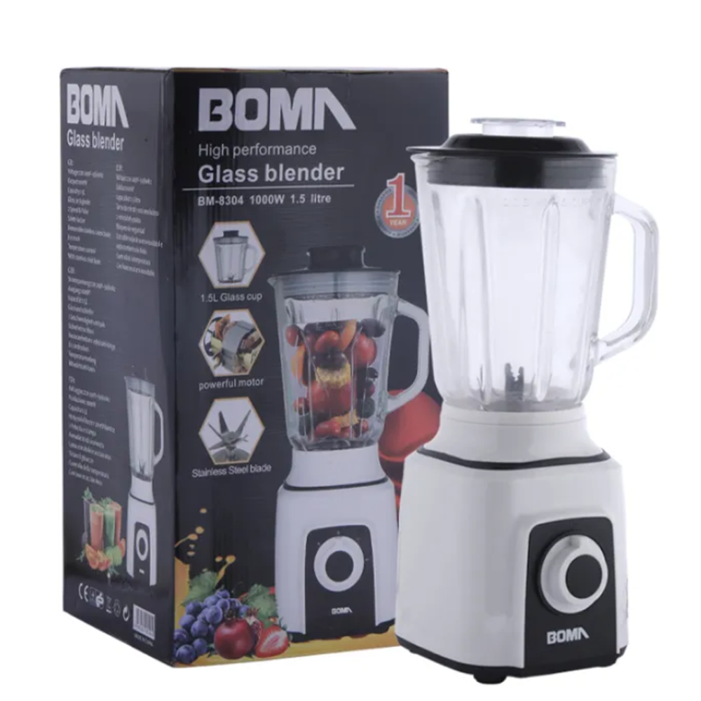 Boma 1000W nagy teljesítményű turmixgép – 1,5 literes, többfunkciós konyhai mixer BM-8304 (BBV)