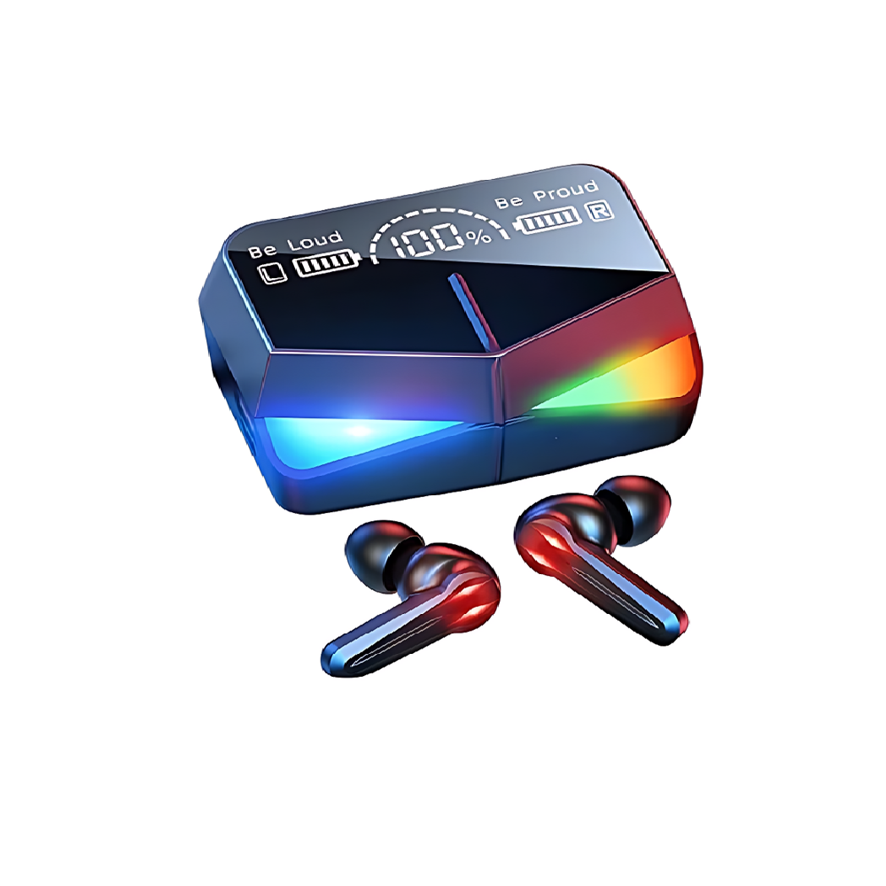 DAMIX M28 TWS vezeték nélküli gamer fülhallgató – Bluetooth kapcsolat, LED kijelzős töltőtokkal (BBD) - Image 3