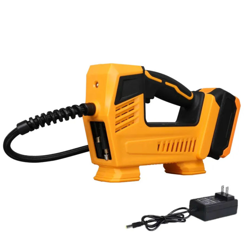 Flinke 48V akkumulátoros autókompresszor – 150 PSI hordozható légpumpa LED világítással, multifunkciós adapterrel és flexibilis tömlővel FK8049 (BBA) - Image 2