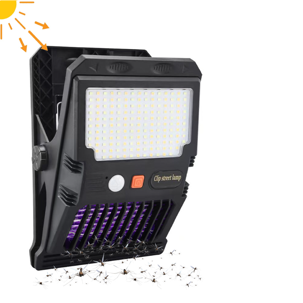 Kültéri napelemes LED lámpa mozgásérzékelővel és szúnyogriasztó fénnyel – sokoldalú rögzítési lehetőségekkel W7105-1 (BBD) - Image 2