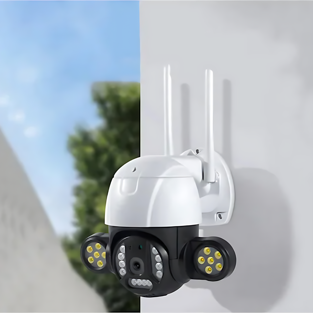 THO CAM-309 vízálló kültéri WiFi biztonsági kamera – távolról vezérelhető, éjjellátó IP kamera megfigyeléshez V380 (BBD) - Image 3