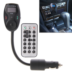 610S Bluetooth autós FM transzmitter MP3 lejátszóhoz, kihangosítóval és távirányítóval, flexibilis kivitel (BBV)