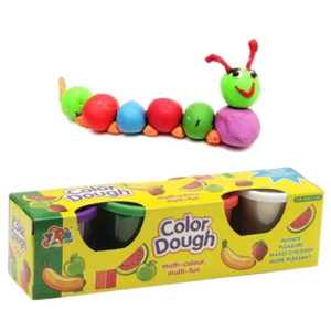 Színes gyurma szett 4 darabos color dough készlet dobozban gyerekeknek (BBMJ) (FX)