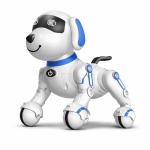 TurboTappancs – távirányítós interaktív robot kutya, hangokkal, angol szavak tanításával, tánc funkcióval – USB újratölthető, kék (BBJ)