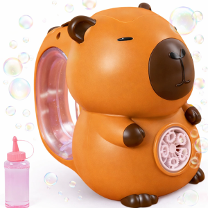 Capybara buborékfújó pisztoly barna – automata buborékfújó játék gyerekeknek, szappanbuborék gép (BBJ)